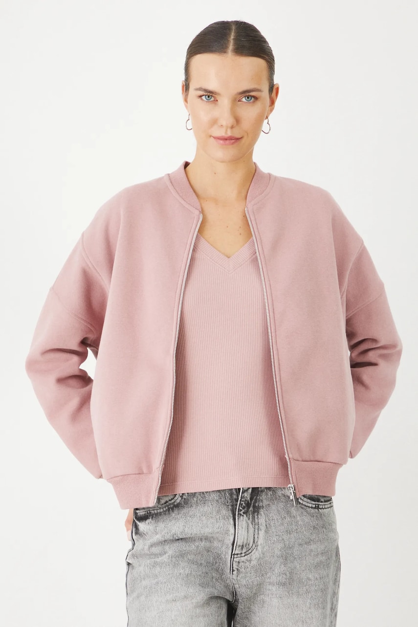 Medicine bluza femei, culoarea roz, neted Medicine bluza femei, culoarea roz, neted