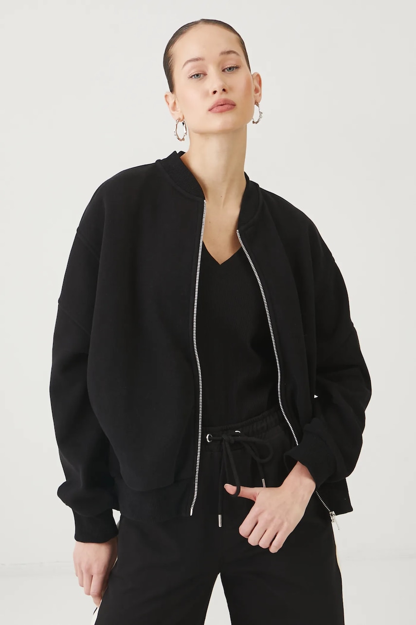 Medicine bluza femei, culoarea negru, neted Medicine bluza femei, culoarea negru, neted