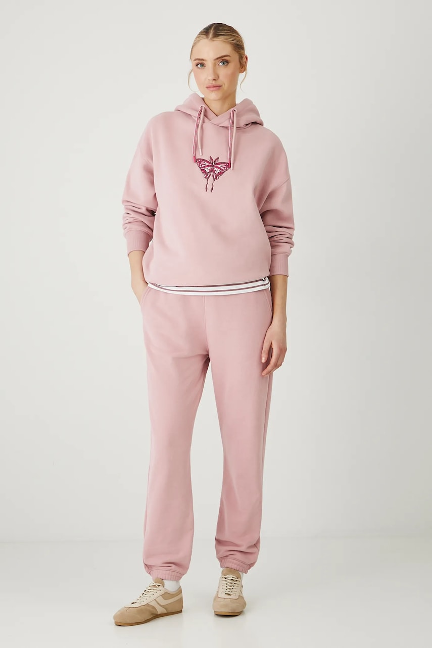 Medicine bluza femei, culoarea roz, cu glugă, cu imprimeu Medicine bluza femei, culoarea roz, cu glugă, cu imprimeu