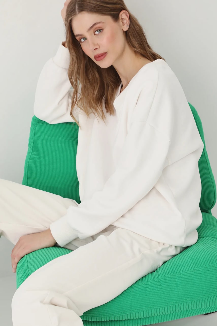 Medicine bluza femei, culoarea bej, cu glugă, neted Medicine bluza femei, culoarea bej, cu glugă, neted