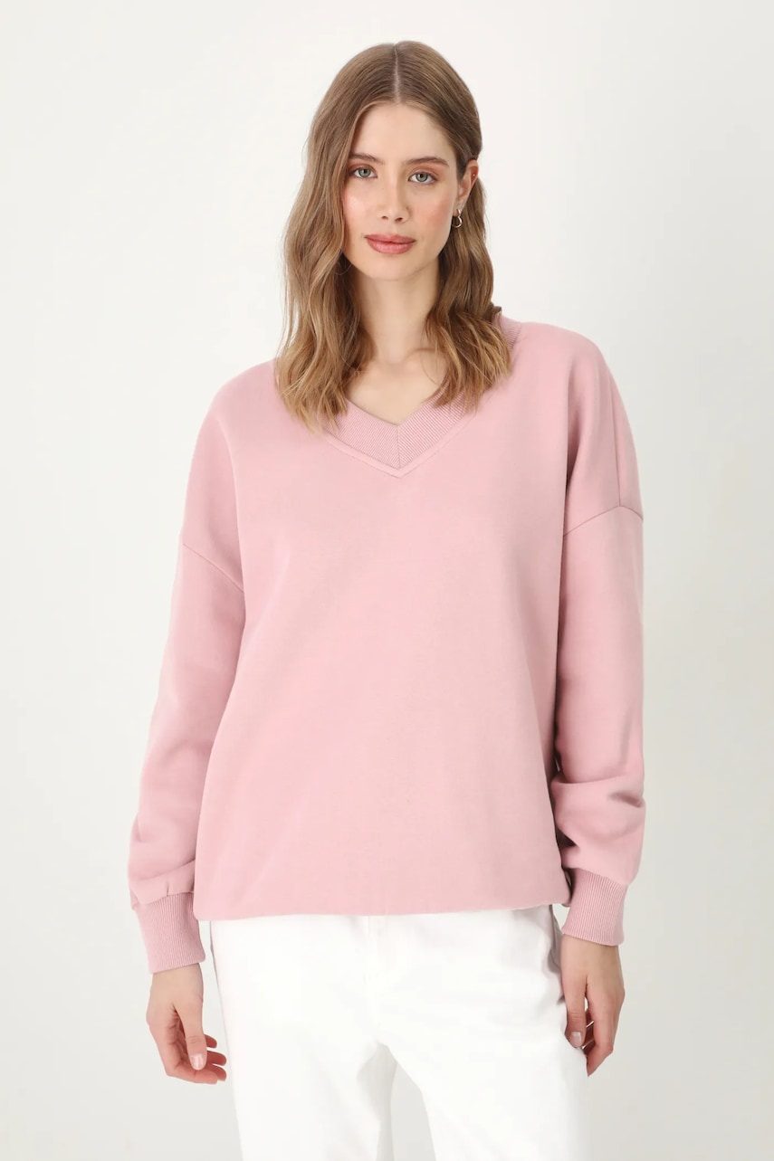 Medicine bluza femei, culoarea roz, cu glugă, neted Medicine bluza femei, culoarea roz, cu glugă, neted