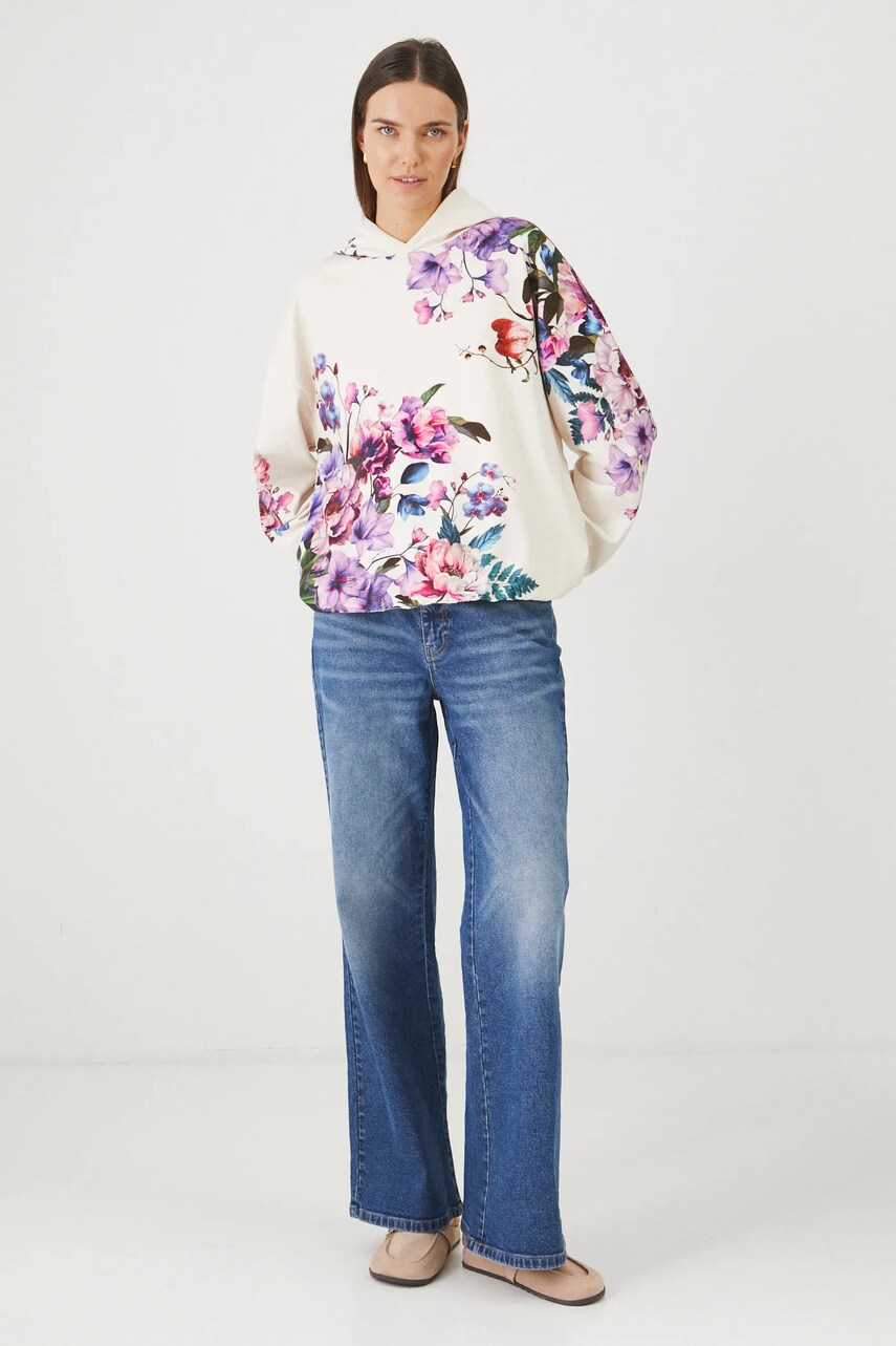 Medicine bluza femei, culoarea bej, cu gluga, modelator
