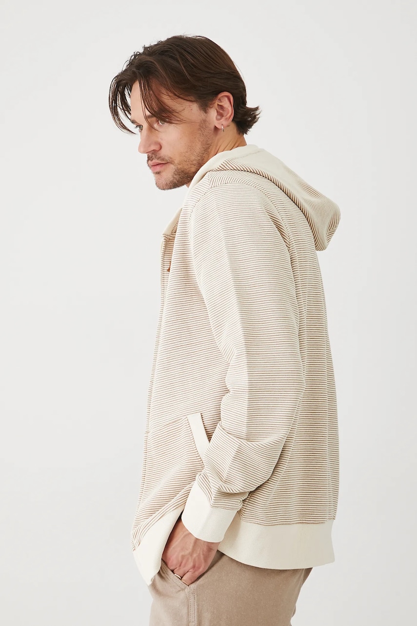 Medicine bluza culoarea bej, cu glugă, modelator