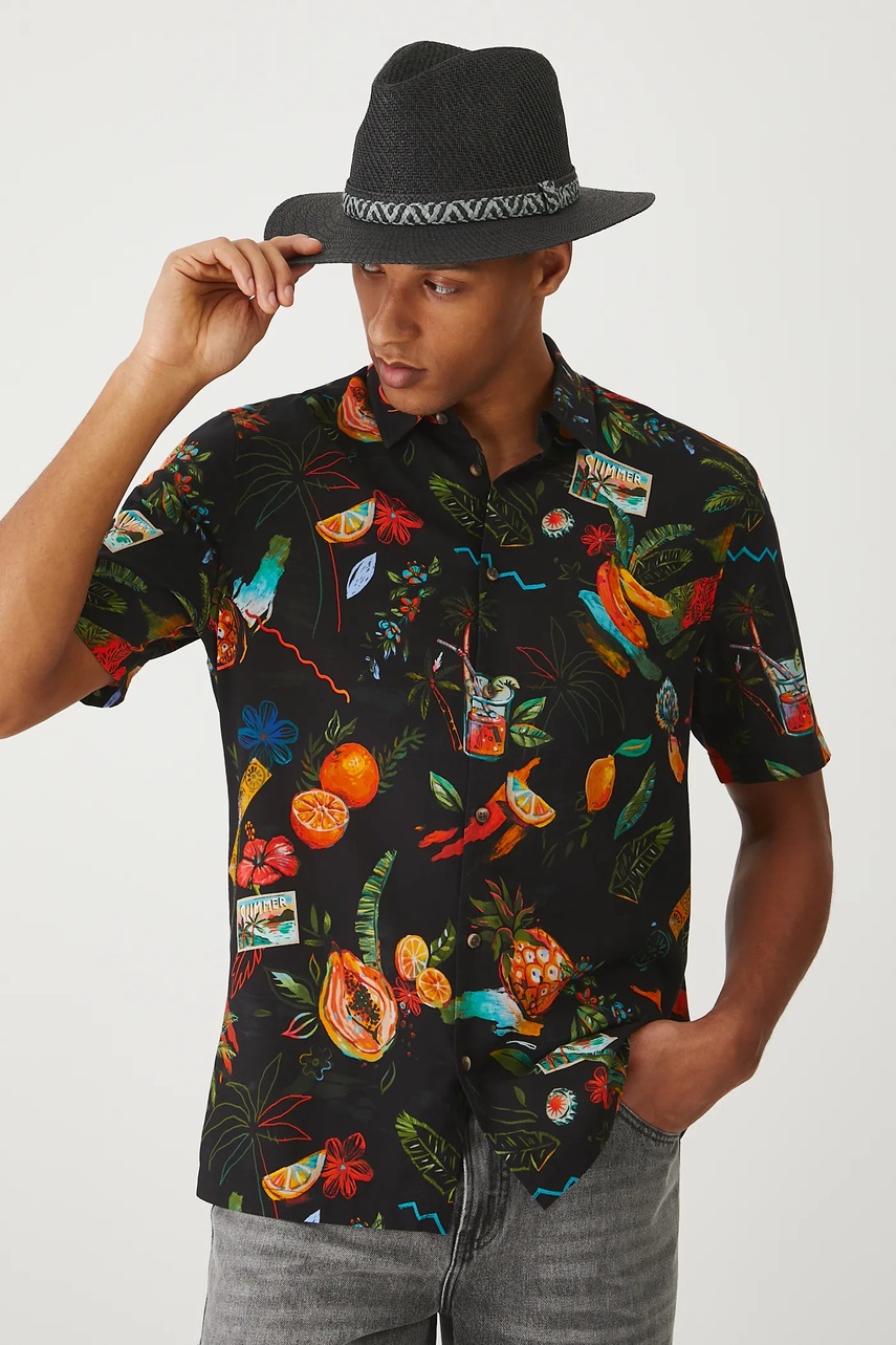 Рубашка Medicine цвет чёрный regular классический воротник