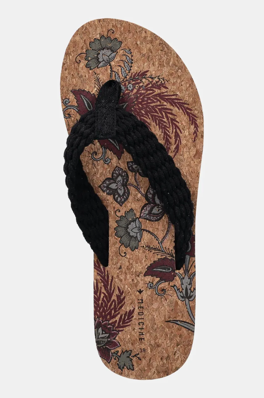 Medicine slapi femei, culoarea bej, cu toc plat