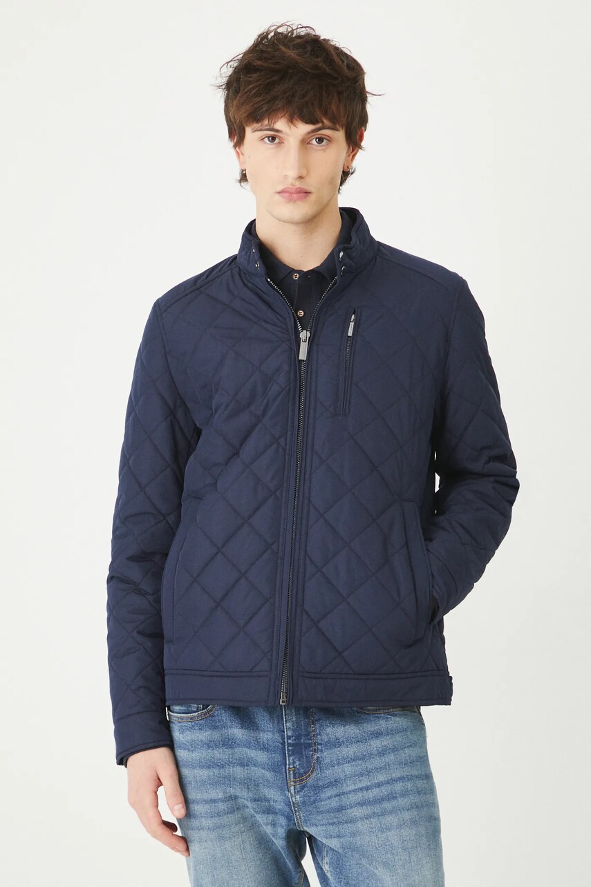 Medicine geaca barbati, culoarea albastru marin, de tranzitie