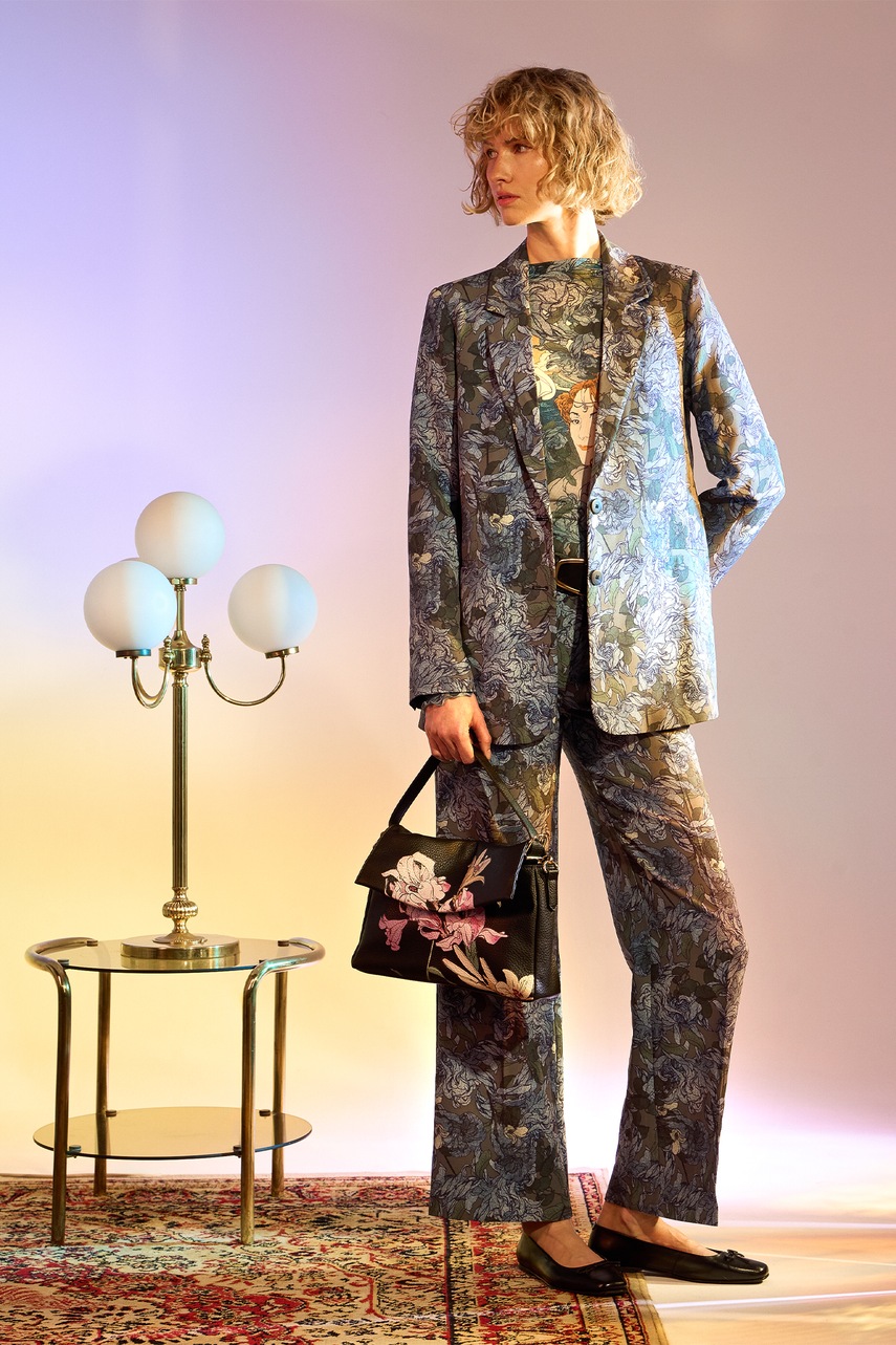 Medicine marynarka kolor multicolor oversize wzorzysta