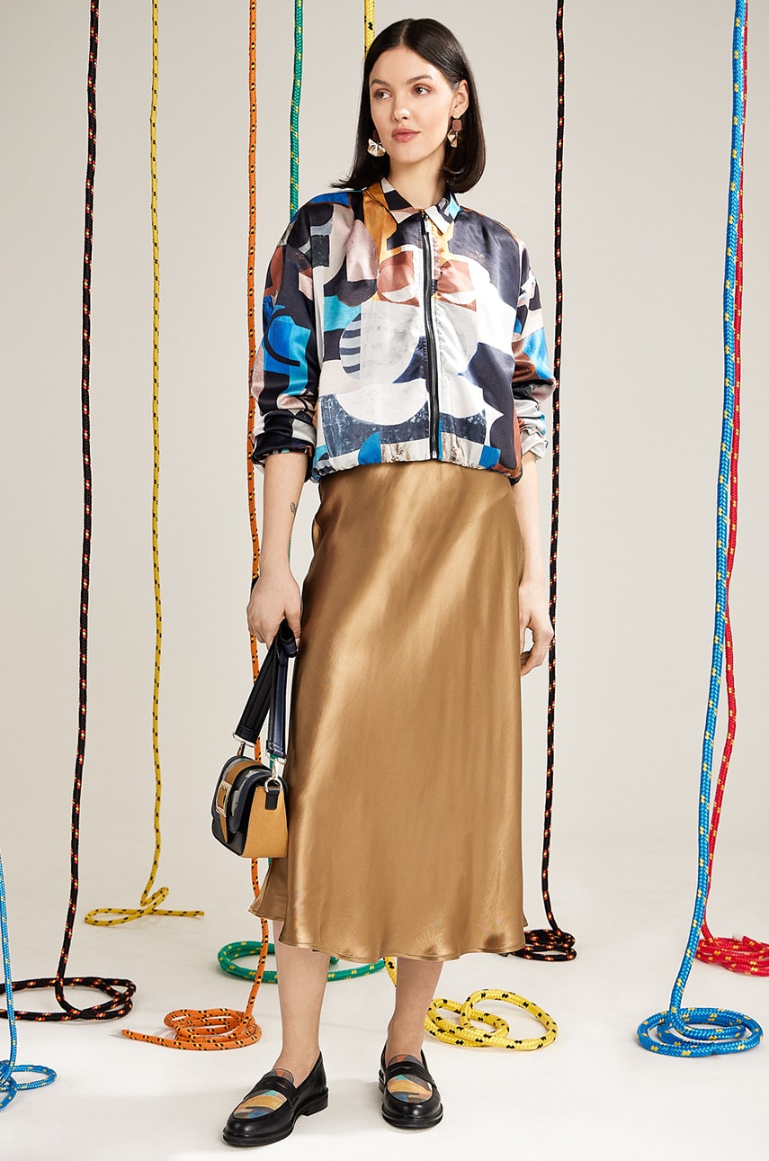 Medicine sacou multicolor, oversized, cu imprimeu Medicine sacou multicolor, oversized, cu imprimeu