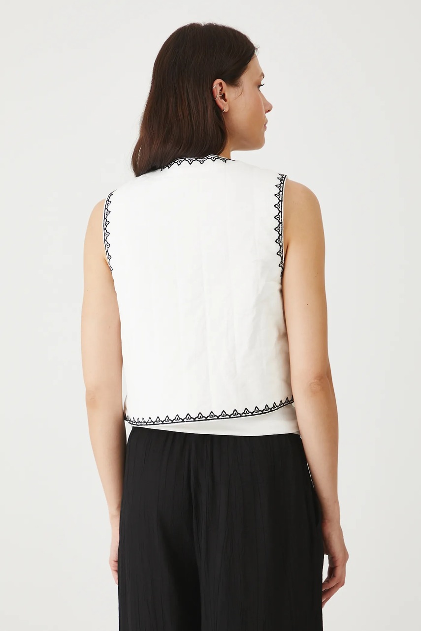 Хлопковая жилетка Medicine цвет белый без замка