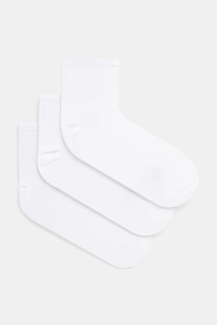 Medicine ciorapi de bumbac 3-pack barbati, culoarea alb Medicine ciorapi de bumbac 3-pack barbati, culoarea alb