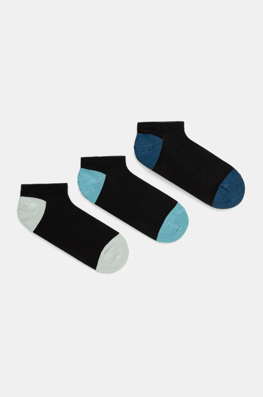 Medicine ciorapi de bumbac 3-pack culoarea negru