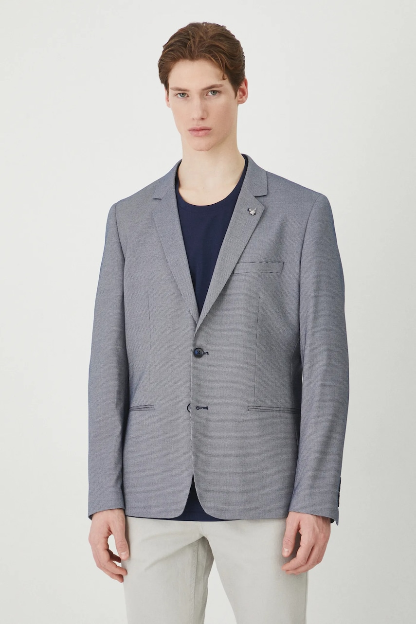 Medicine sacou barbati, culoarea albastru marin