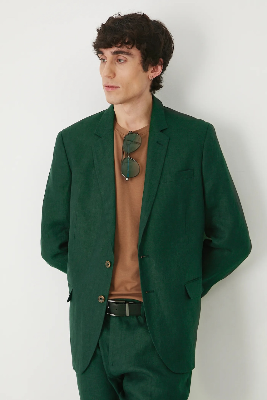 sacou de in culoarea verde