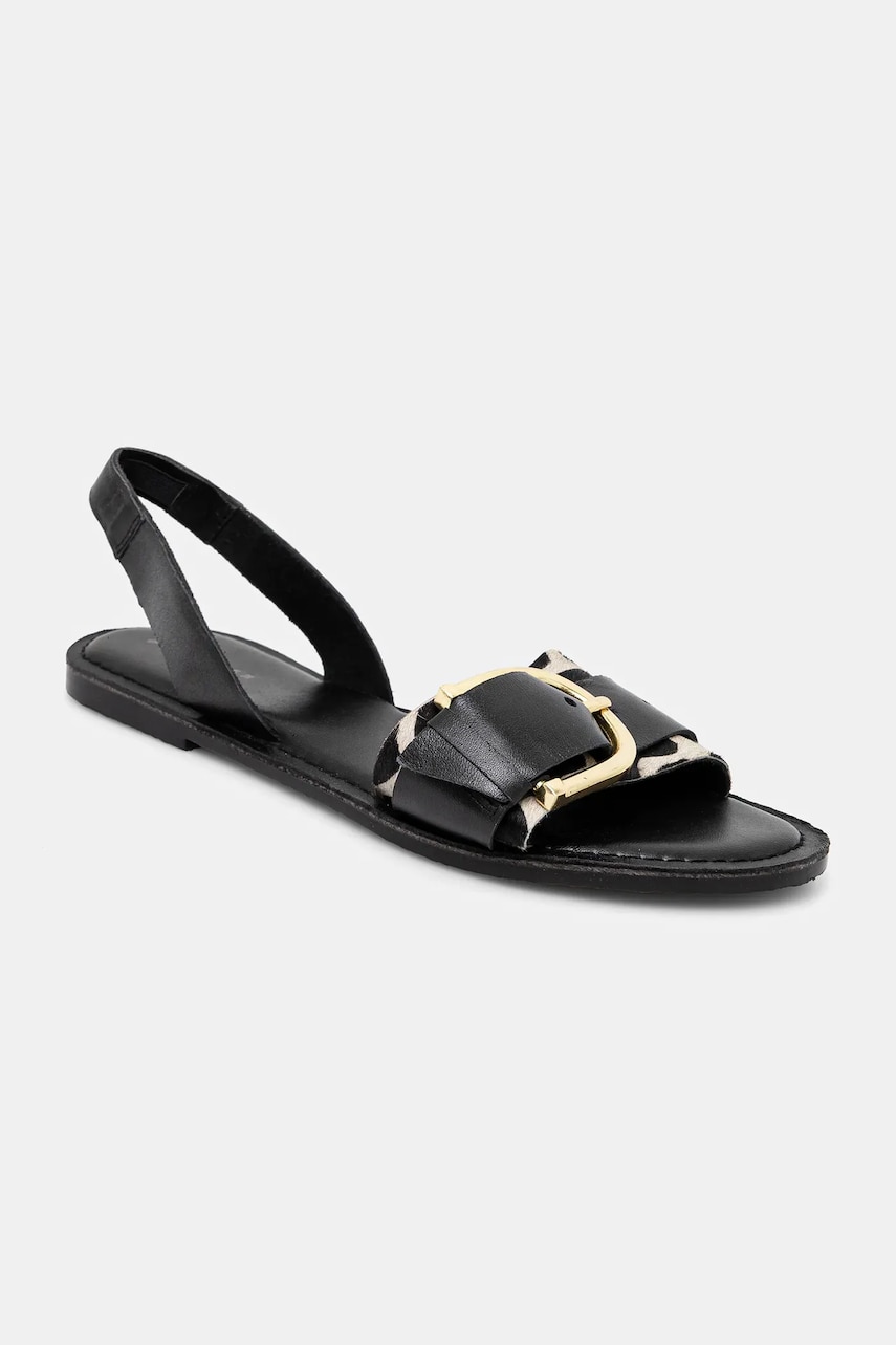 Medicine sandale de piele culoarea negru