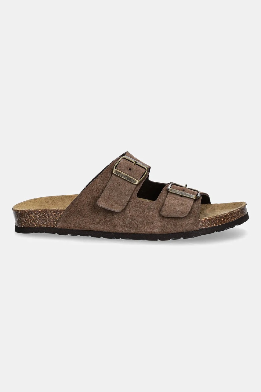 Замшевые шлепанцы Medicine цвет коричневый