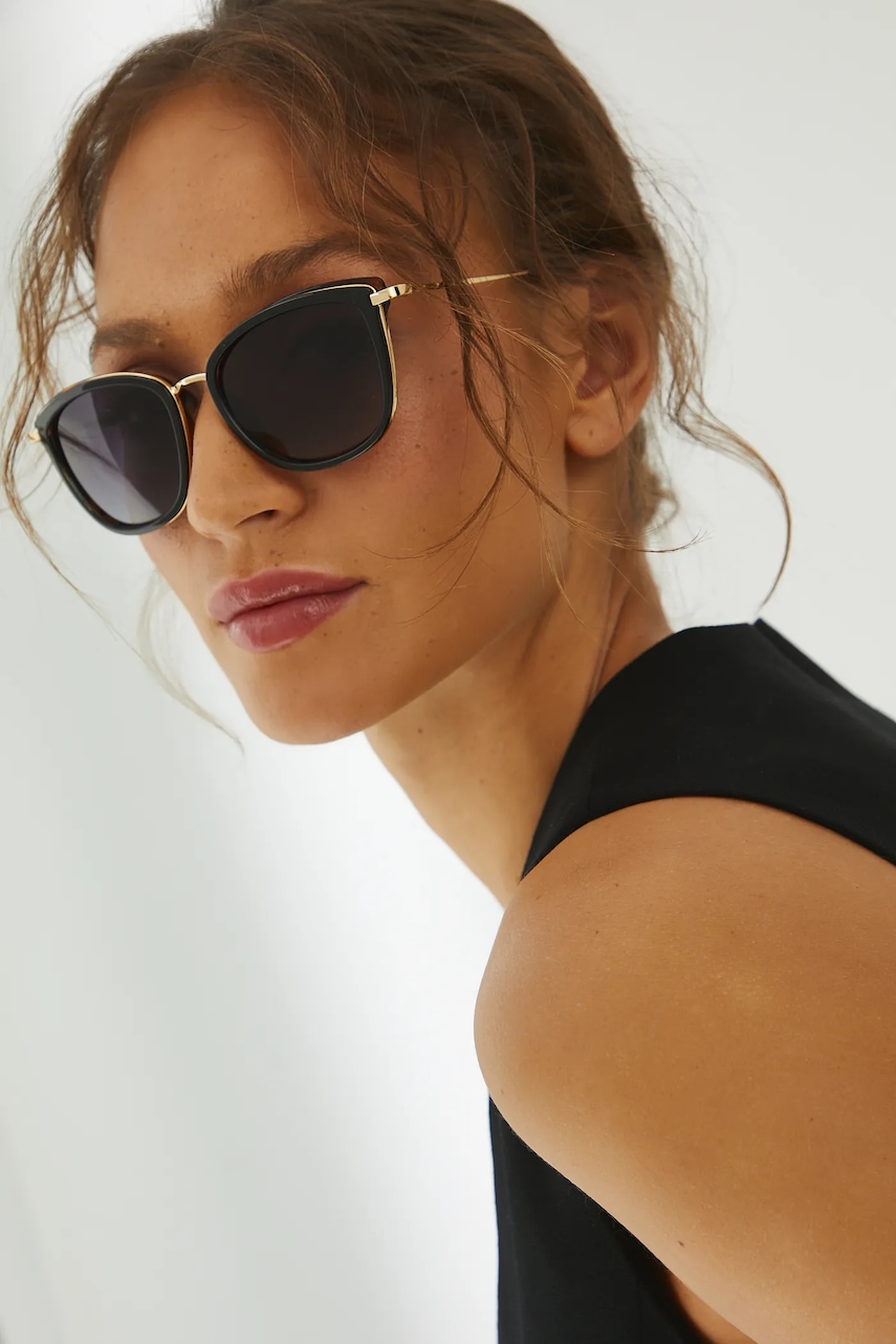 Medicine ochelari de soare culoarea negru