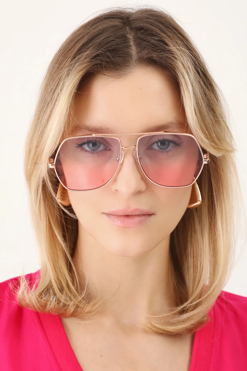 Medicine ochelari de soare culoarea roz