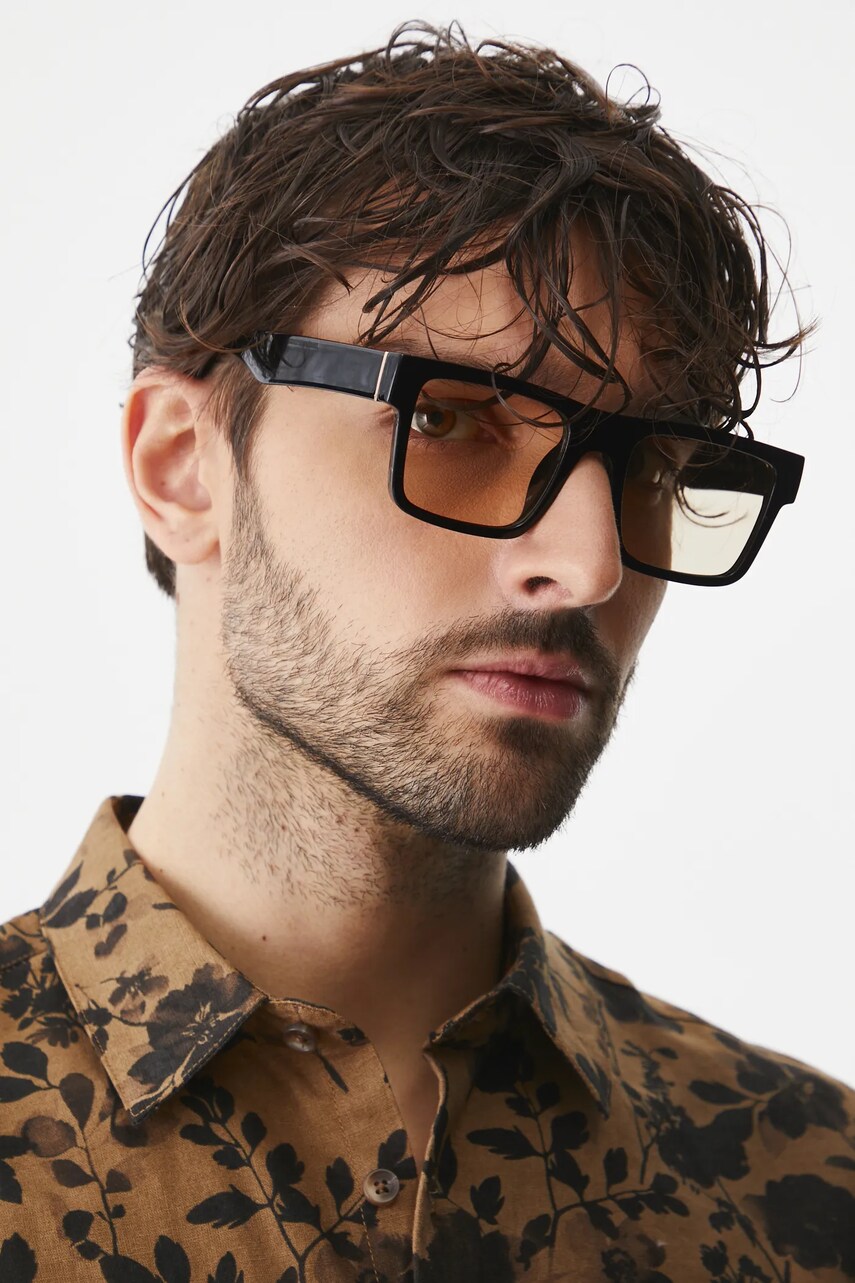 Medicine ochelari de soare barbati, culoarea galben