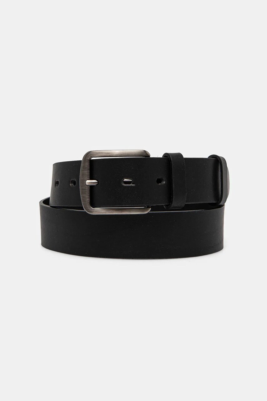Medicine curea de piele barbati, culoarea negru