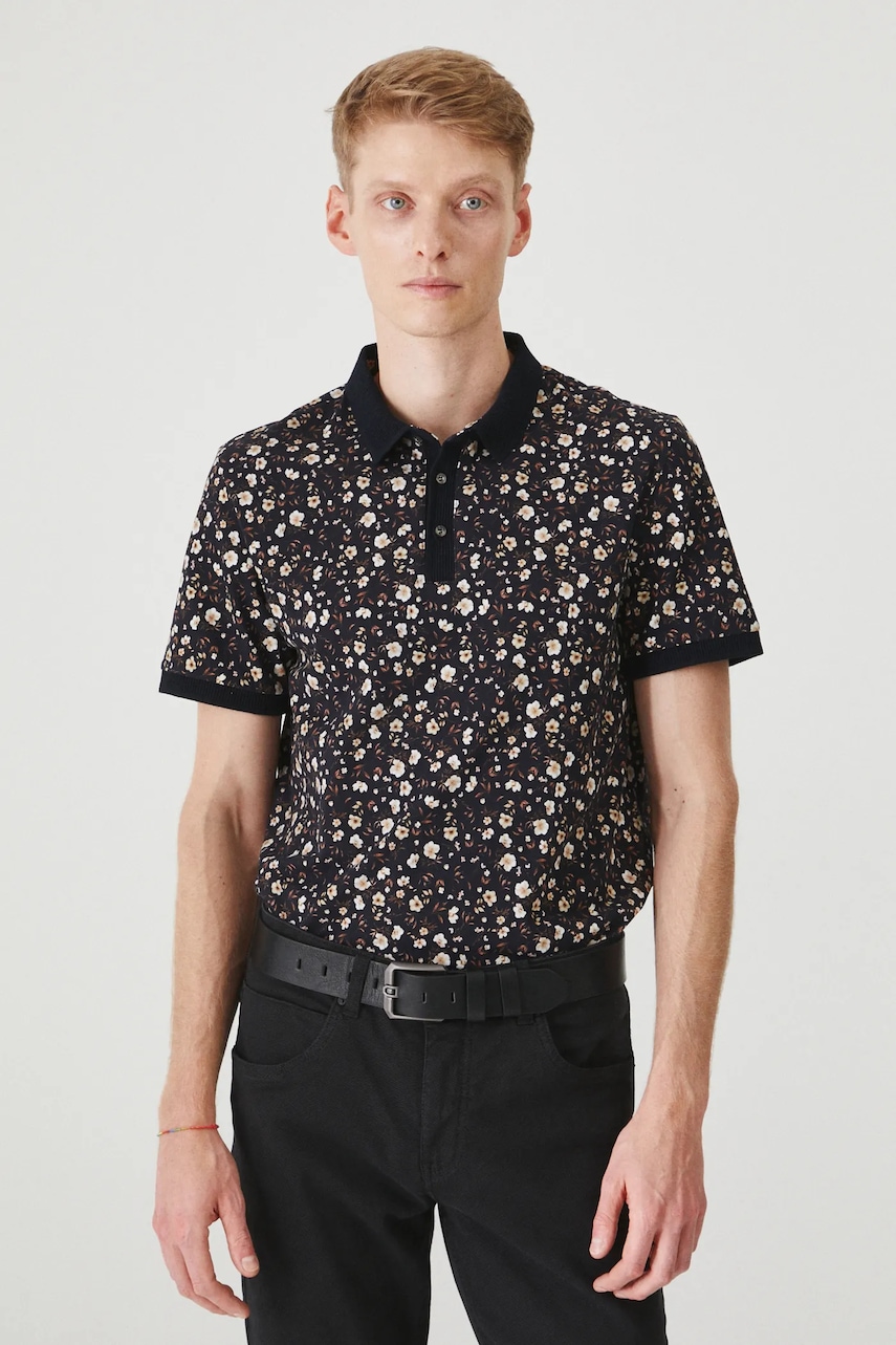 Medicine tricou polo barbati, culoarea negru