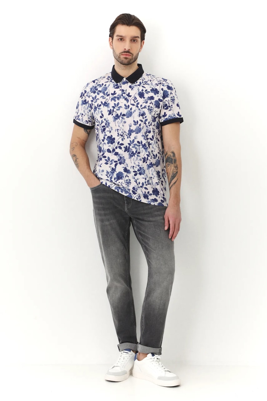 Medicine tricou polo barbati, culoarea bej, modelator