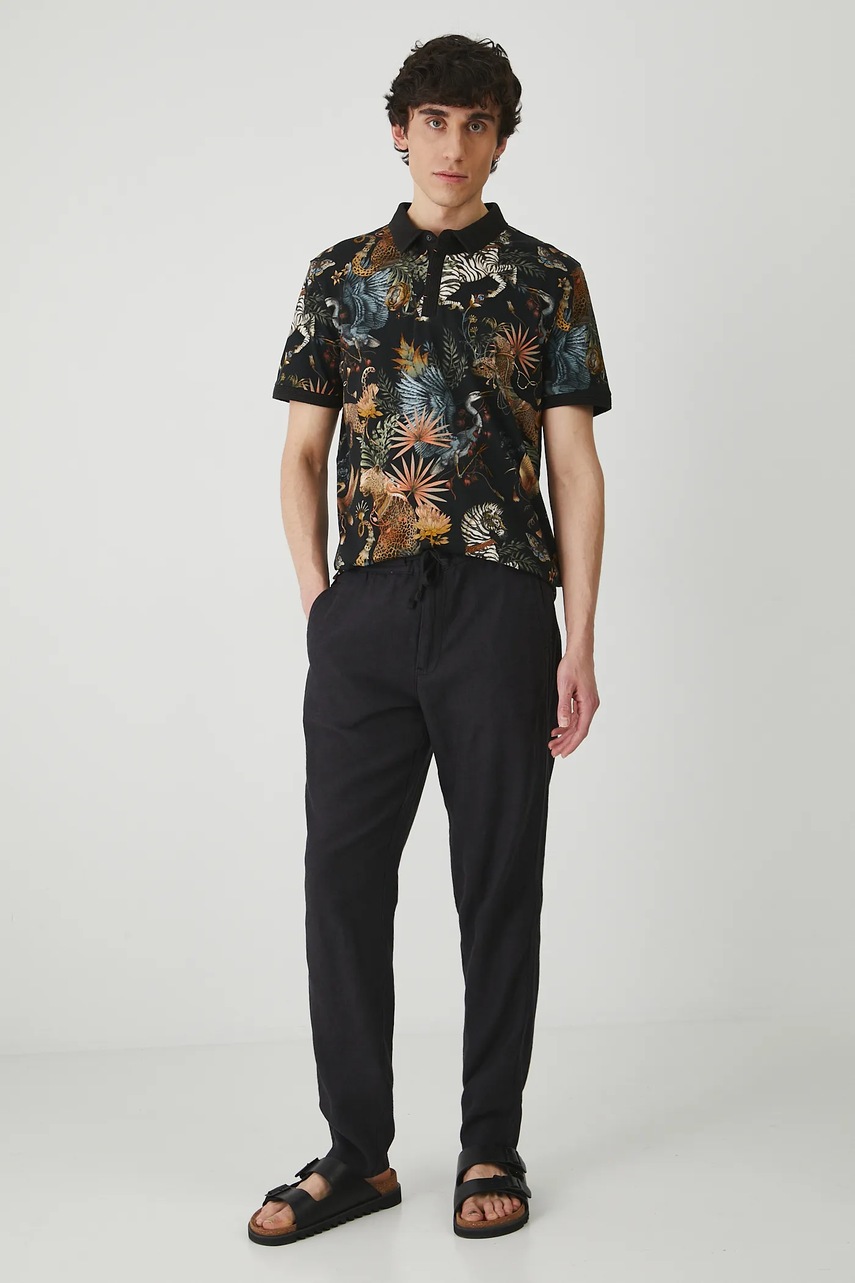 Поло Medicine цвет чёрный узор