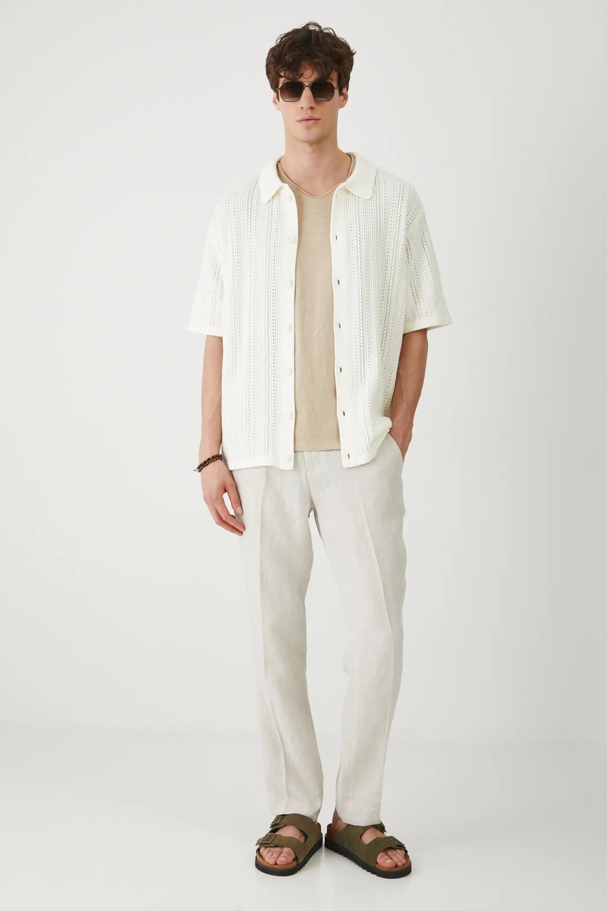 Поло Medicine цвет бежевый однотонная