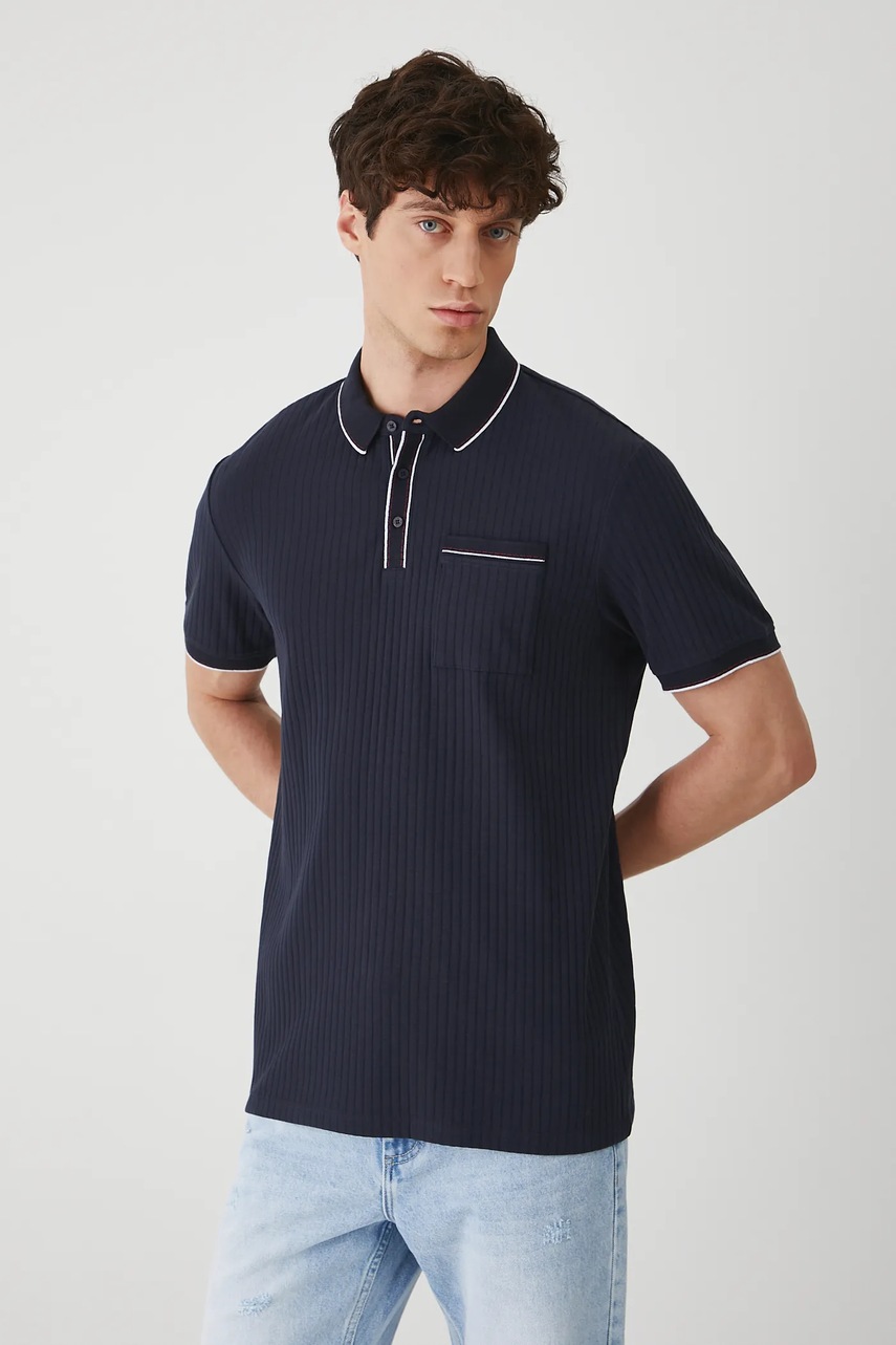 Поло Medicine цвет синий однотонная