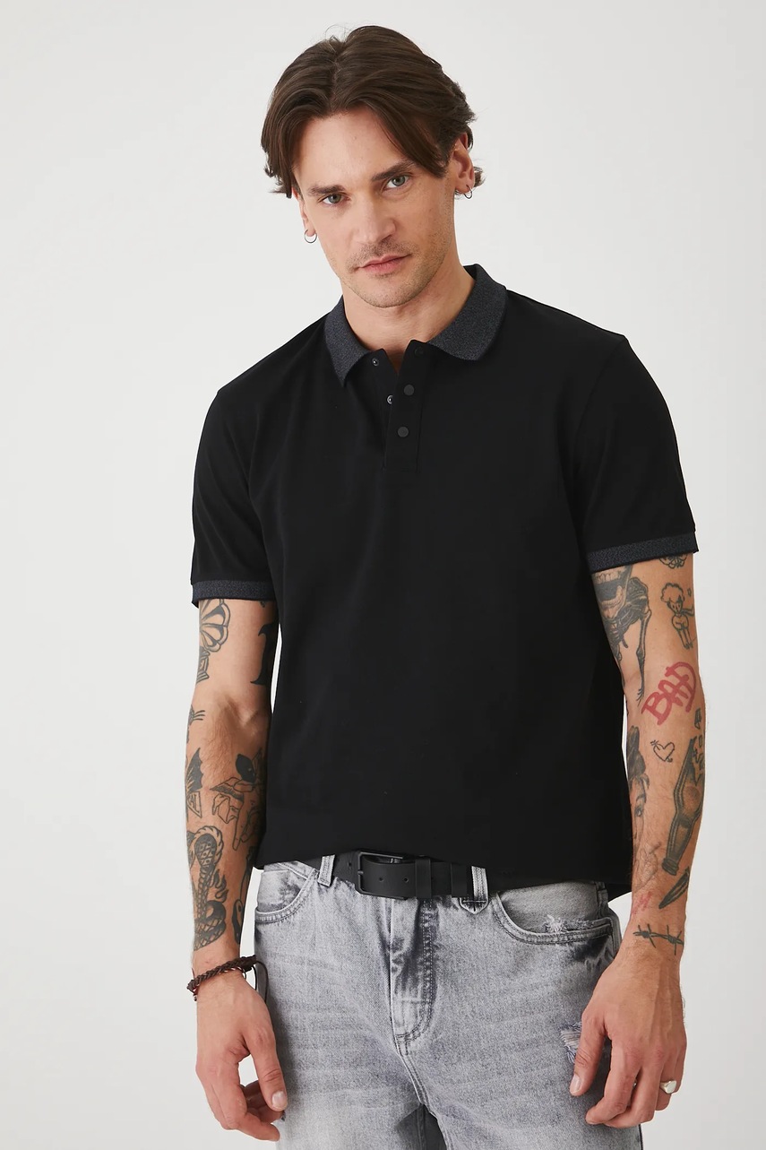 Поло Medicine цвет чёрный однотонная