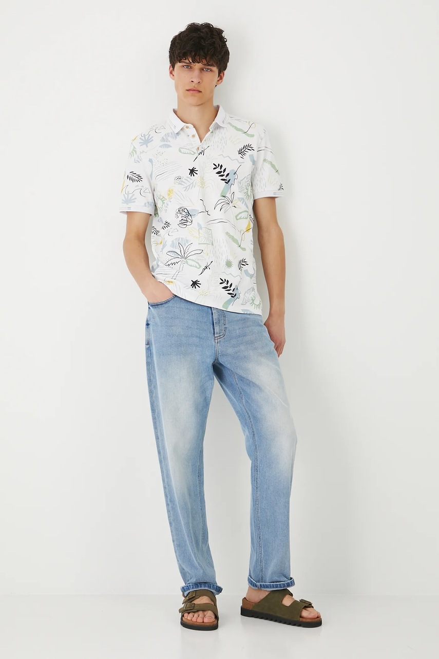 Поло Medicine цвет белый узор