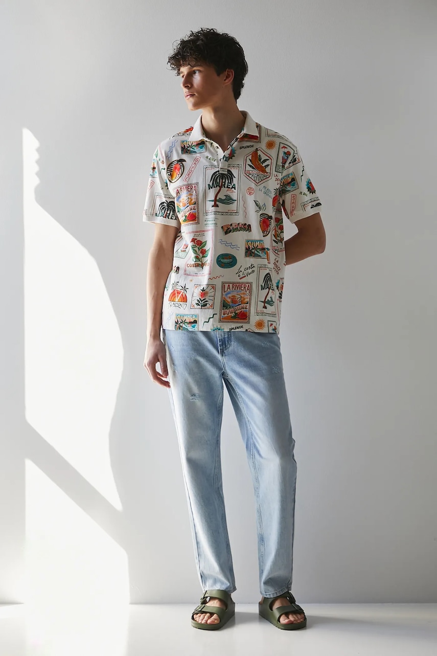 Medicine tricou polo culoarea bej, modelator Medicine tricou polo culoarea bej, modelator