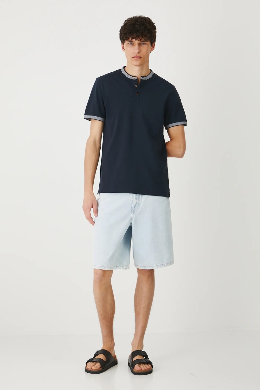 Поло Medicine цвет синий однотонная