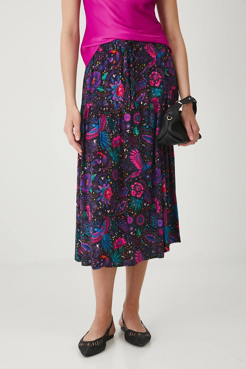 Юбка Medicine цвет чёрный midi расклешённая