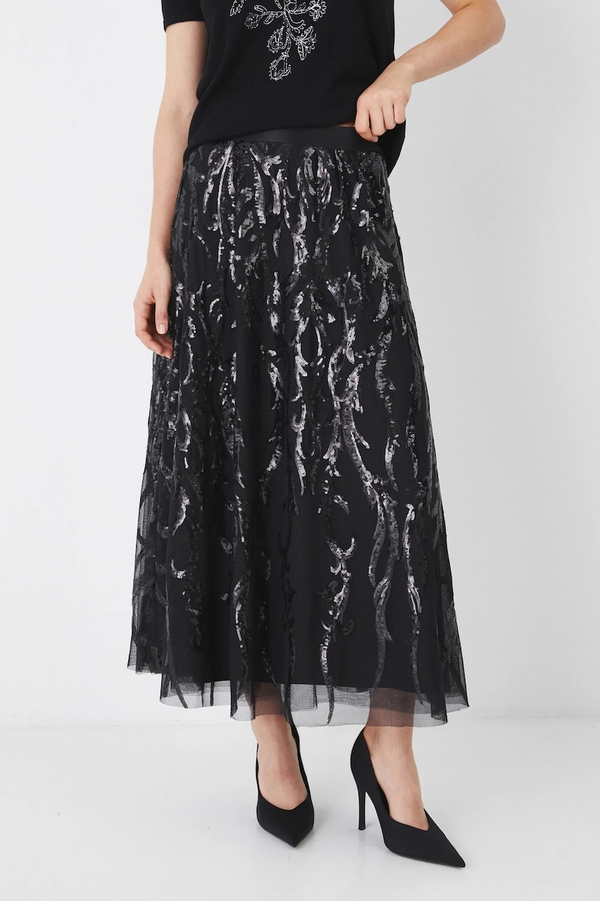 Medicine fusta culoarea negru, maxi, evazati Medicine fusta culoarea negru, maxi, evazati