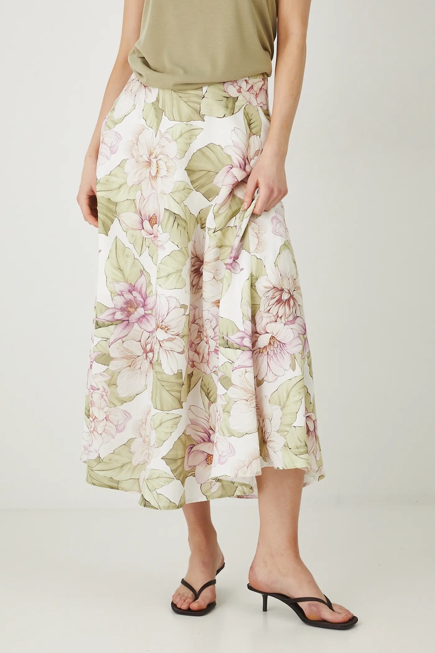 Юбка Medicine цвет белый maxi расклешённая