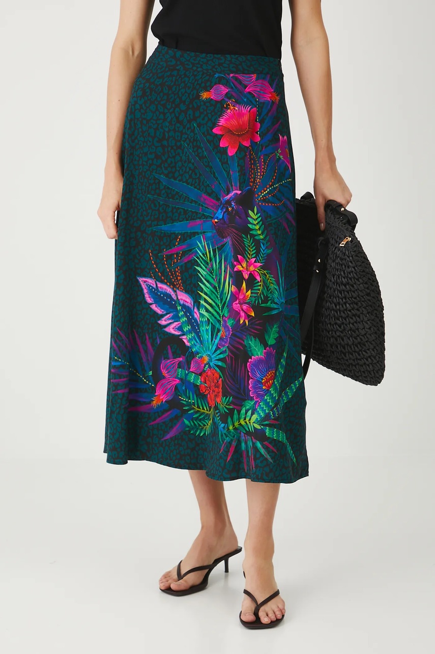 Юбка Medicine цвет чёрный maxi расклешённая