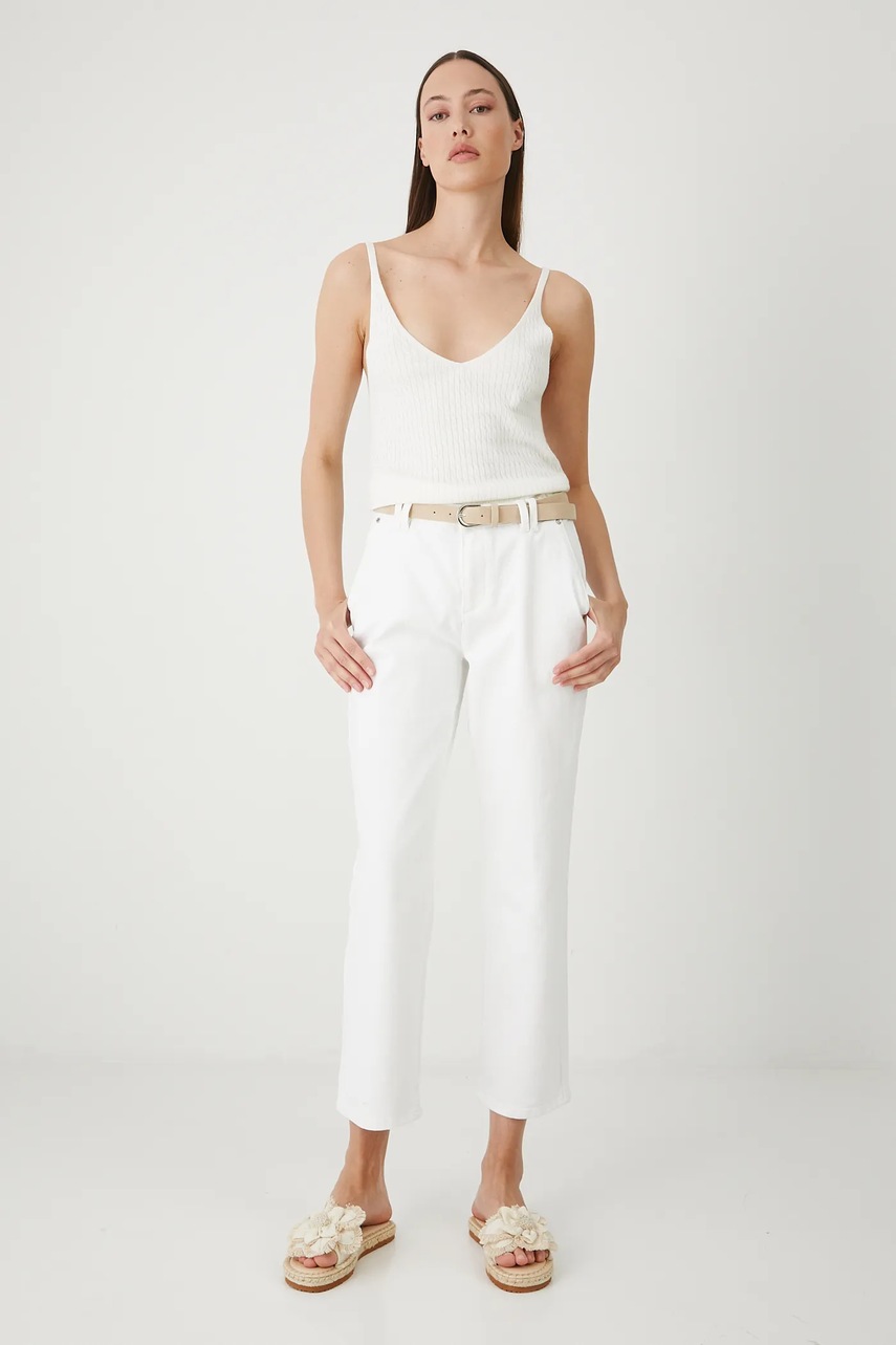 Medicine jeansi culoarea alb