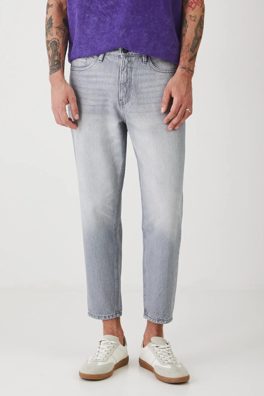 Хлопковые джинсы Medicine мужские цвет серый