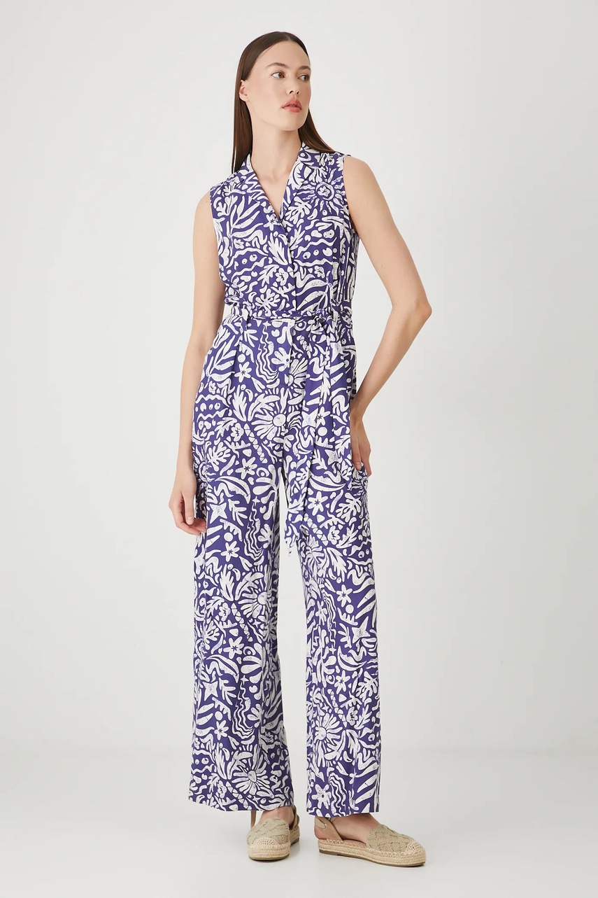 Комбинезон Medicine цвет синий острое декольте