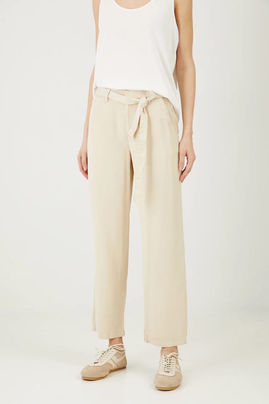 Medicine pantaloni femei, culoarea bej, drept, medium waist Medicine pantaloni femei, culoarea bej, drept, medium waist