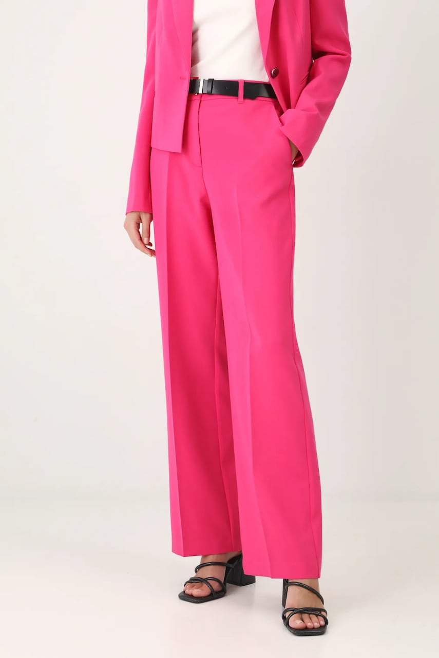 Брюки Medicine женские цвет розовый широкие средняя посадка Брюки Medicine женские цвет розовый широкие средняя посадка