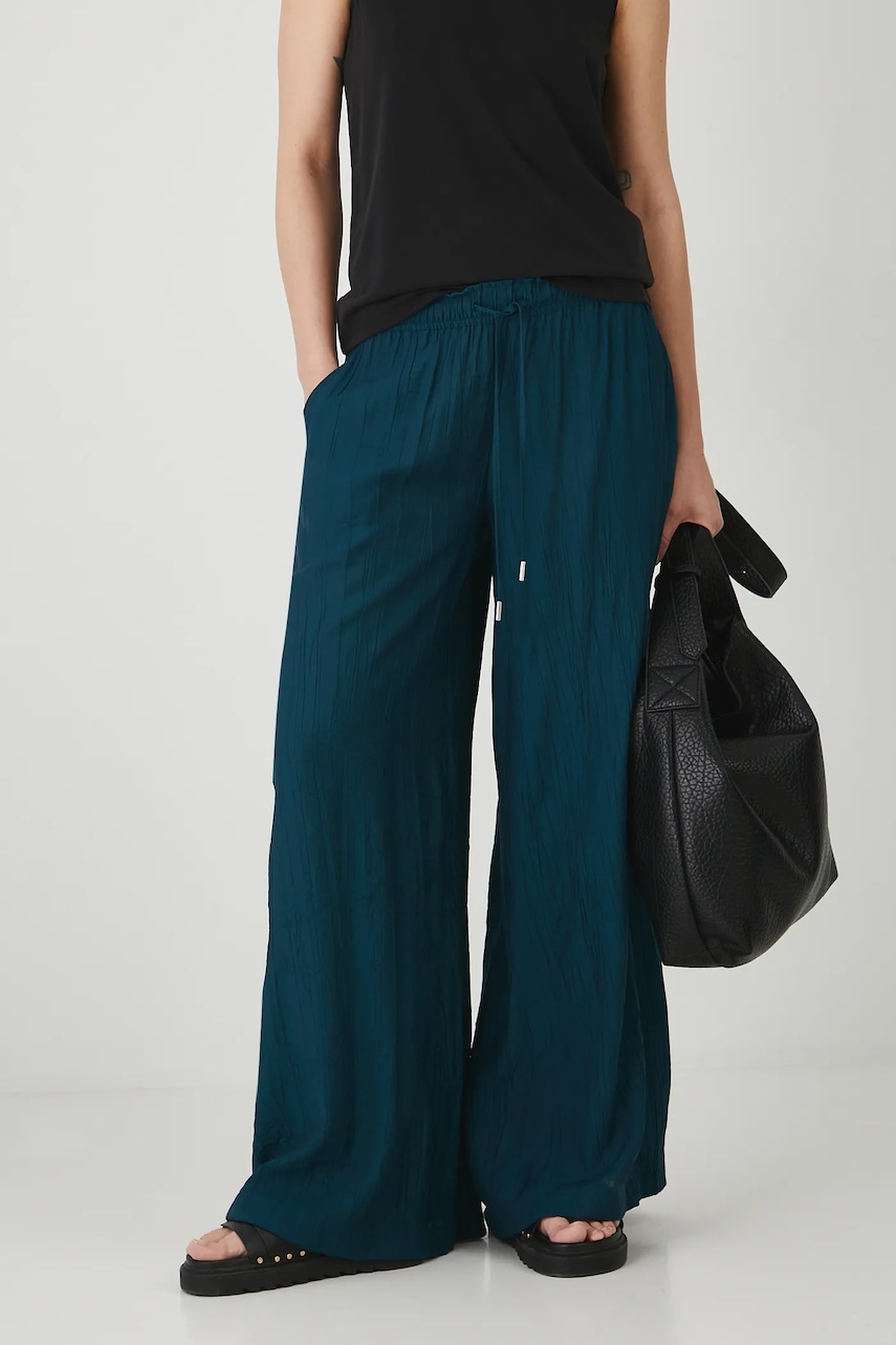 Medicine pantaloni culoarea verde, lat, medium waist Medicine pantaloni culoarea verde, lat, medium waist