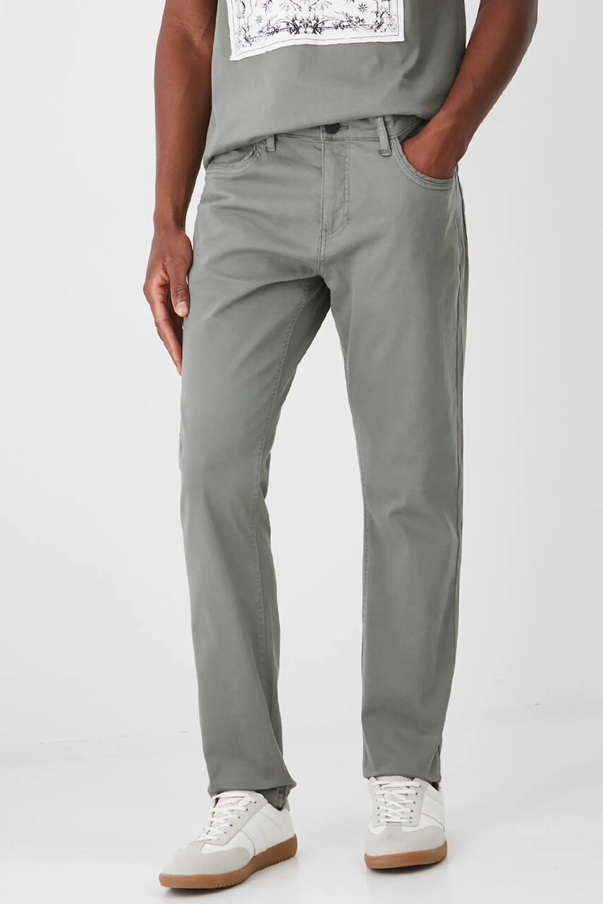 Medicine pantaloni barbati, culoarea verde, mulata