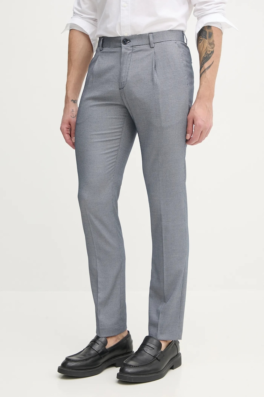 Medicine pantaloni barbati, culoarea albastru marin, mulata Medicine pantaloni barbati, culoarea albastru marin, mulata