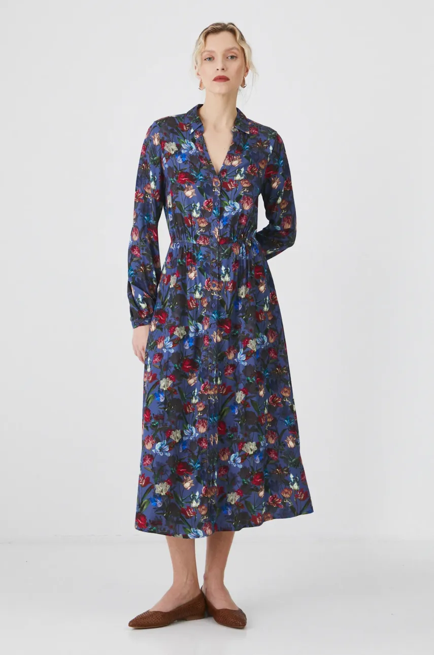 Medicine rochie midi, evazată