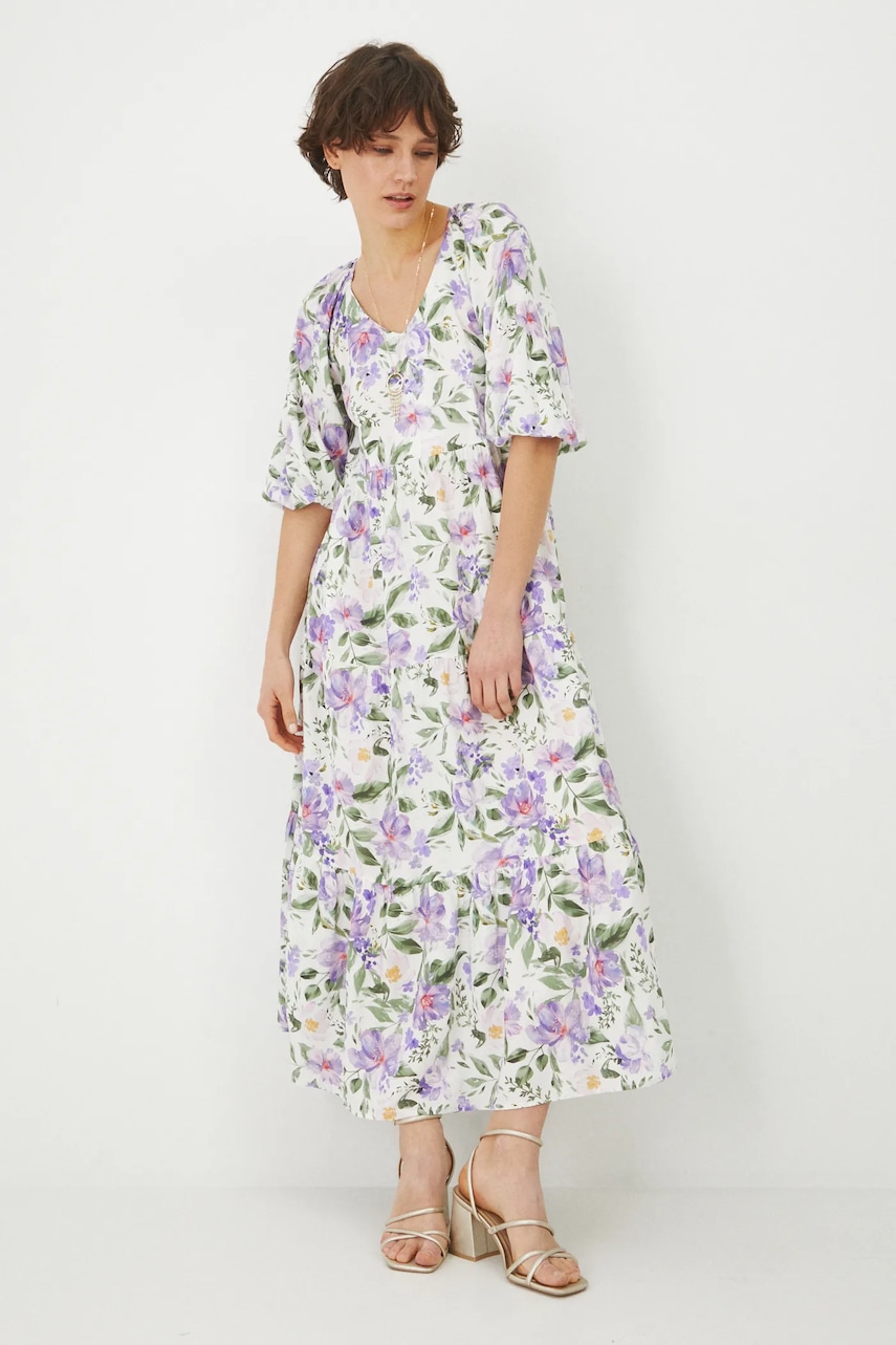 Платье Medicine цвет бежевый maxi oversize Платье Medicine цвет бежевый maxi oversize