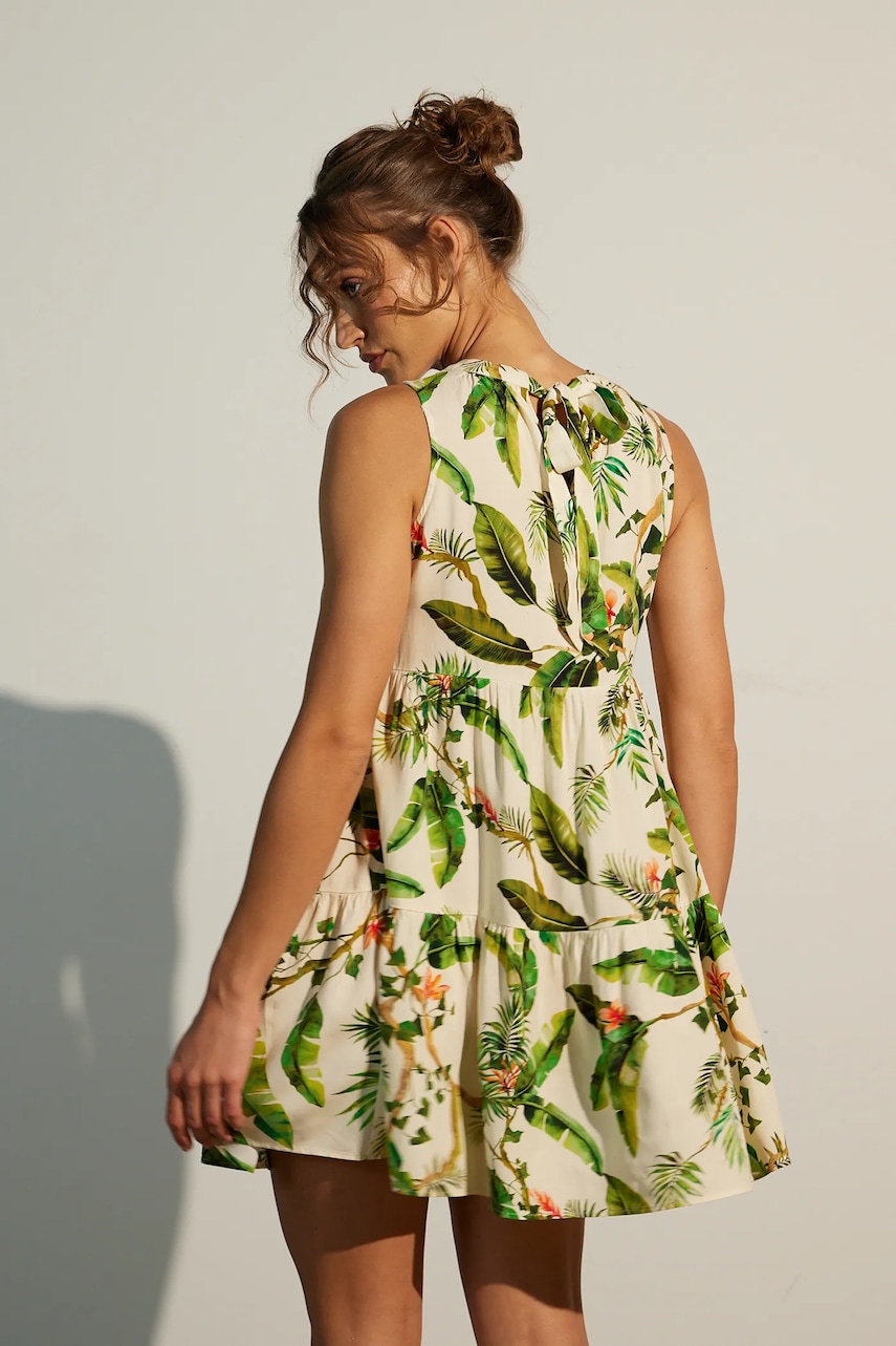 Сукня Medicine колір бежевий mini oversize