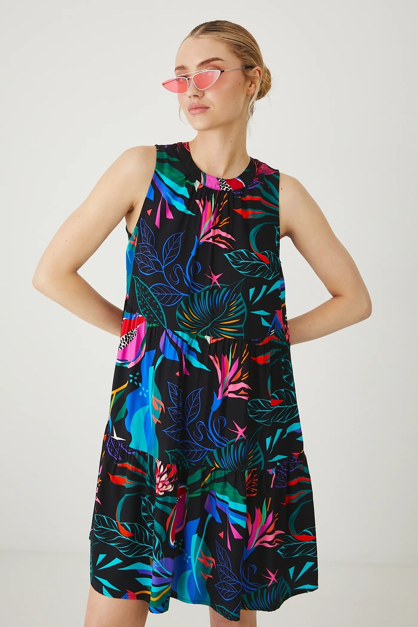 Платье Medicine цвет чёрный mini oversize