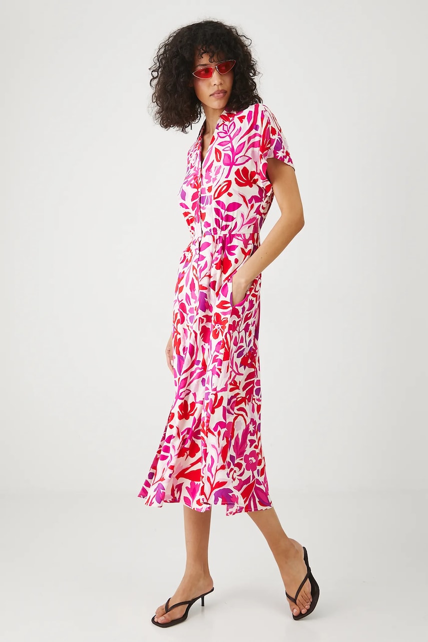 Medicine rochie midi, dreaptă