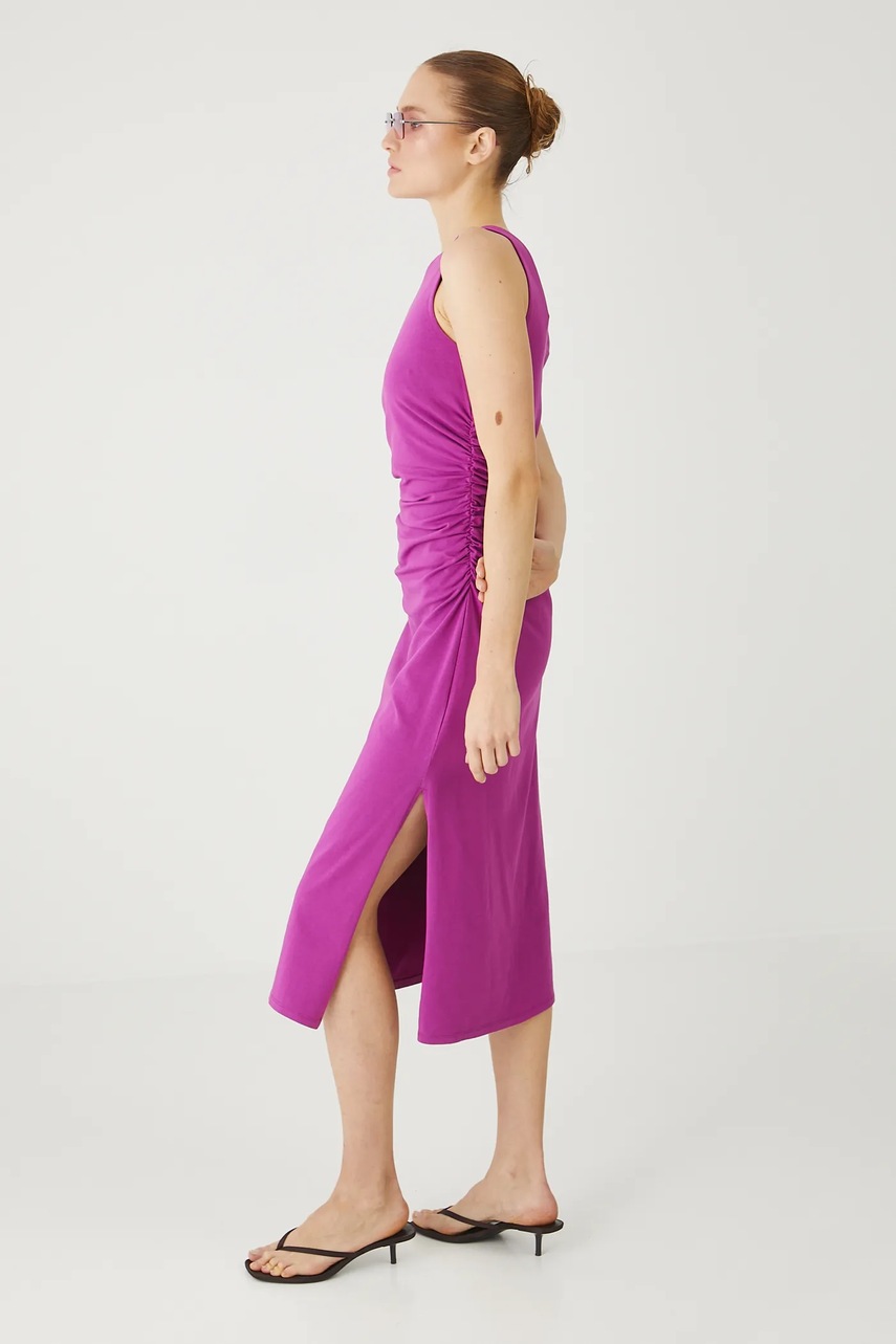 Платье Medicine цвет фиолетовый midi облегающее